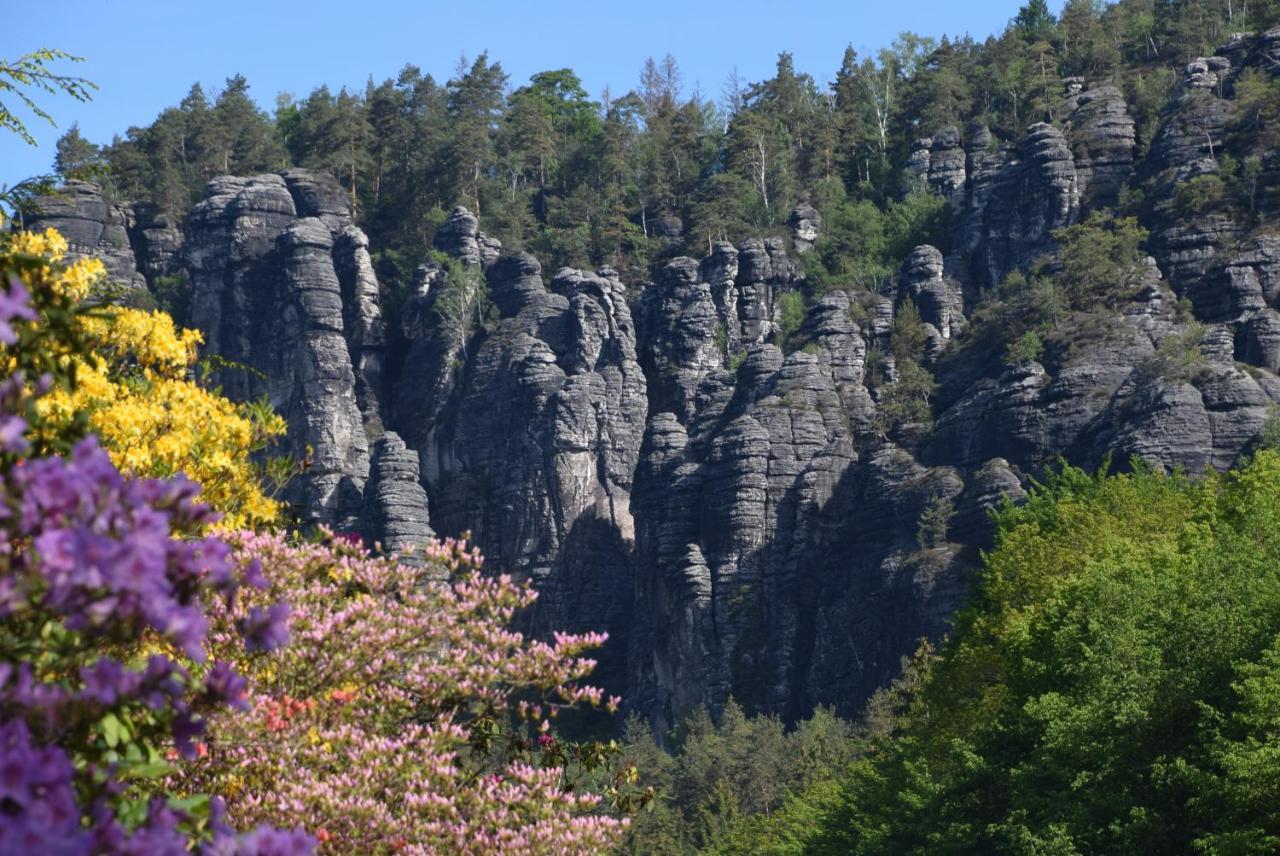 Cosis Ferienwohnung Hohnstein Bagian luar foto